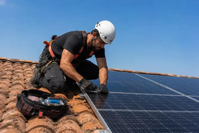 Maintenance et monitoring de panneaux solaires à Verdets